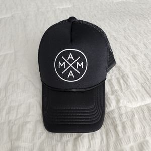 Mama Trucker Hat, NWT,  Black, Snapback, Tiny Trucker Co.